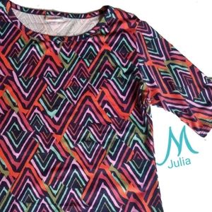 Lularoe llr julia pencil dress medium colorful spring